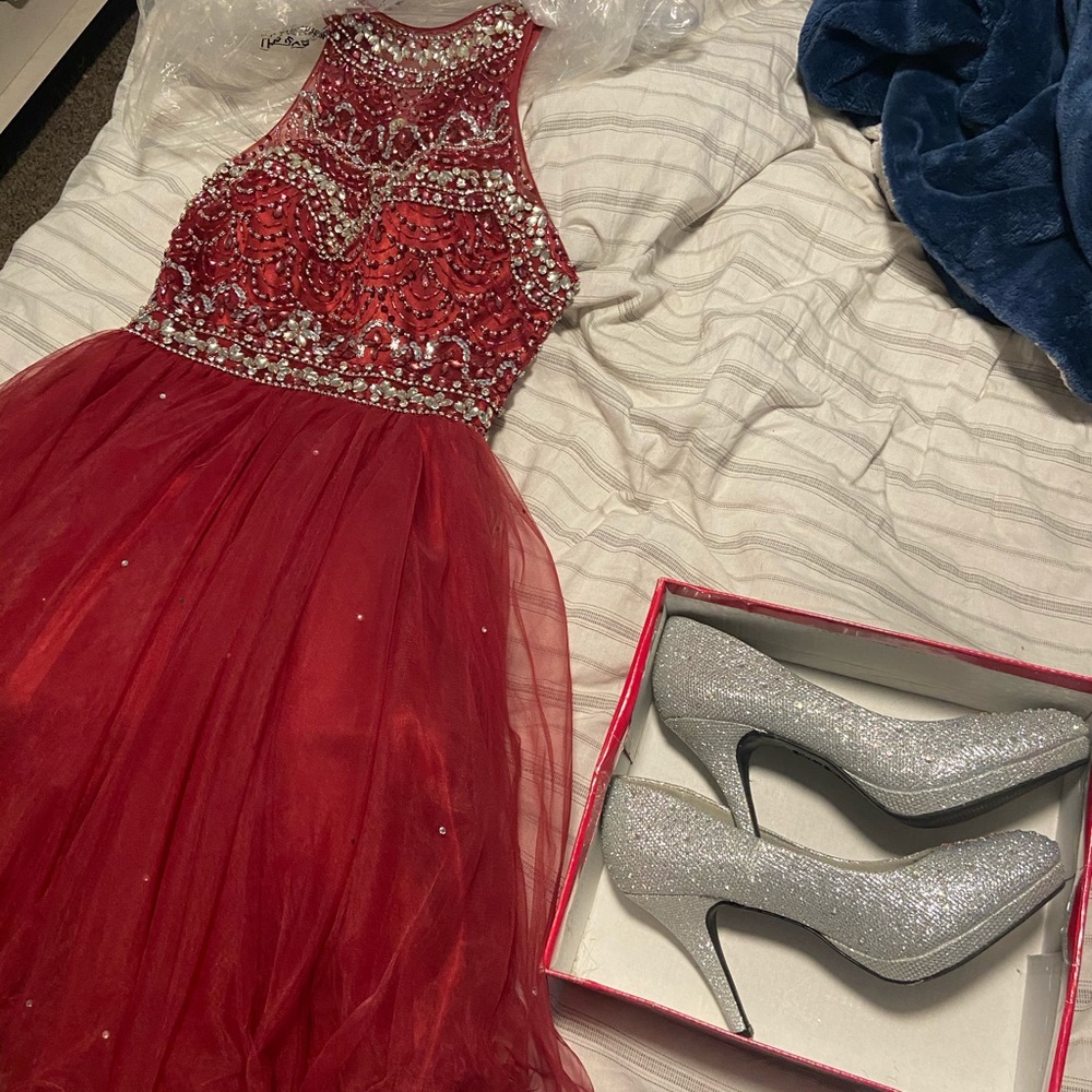 Formal dress and heels